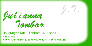 julianna tombor business card